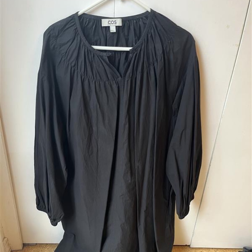 COS BLACK OPEN SHIRT DRESS - GREAT CONDITION